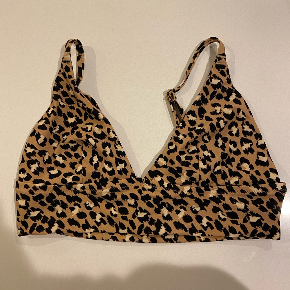 Aerie cheetah bikini top